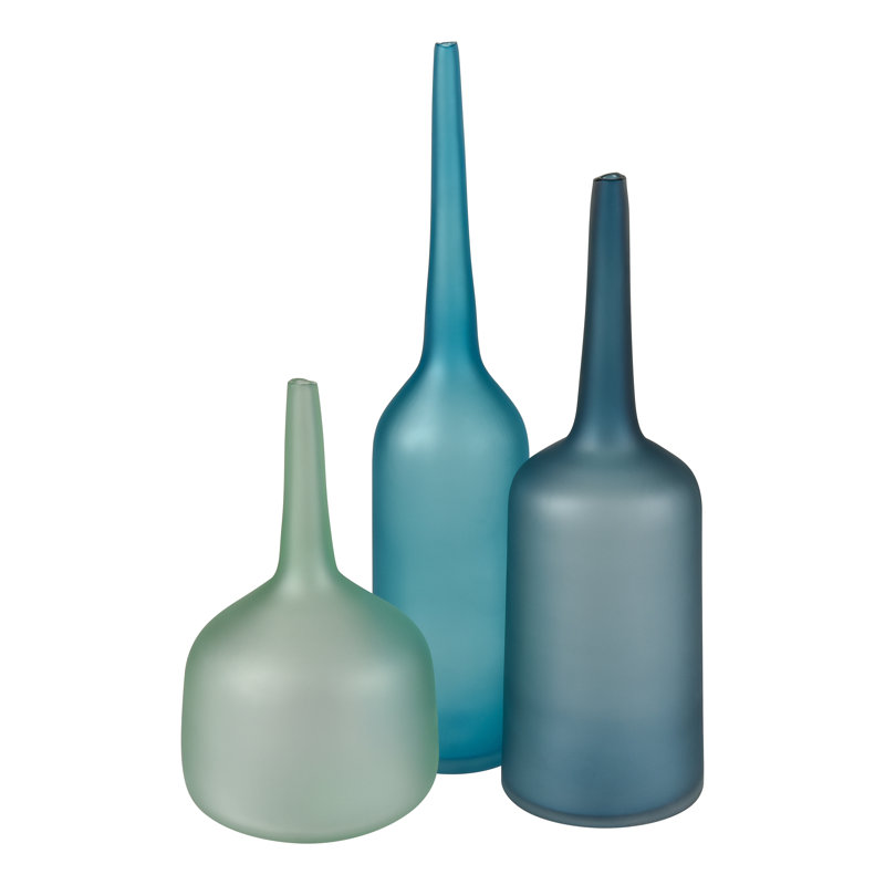 Bouteille Moffat - écume de mer givrée, H 12,5 po x l 7 po x P 7 po, Écume de mer givrée