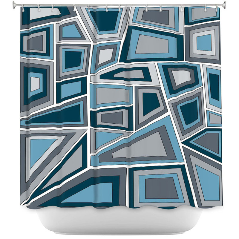Lozada Geometric Shower Curtain