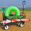 Chariot de plage pliant Wagon Garden (vert)