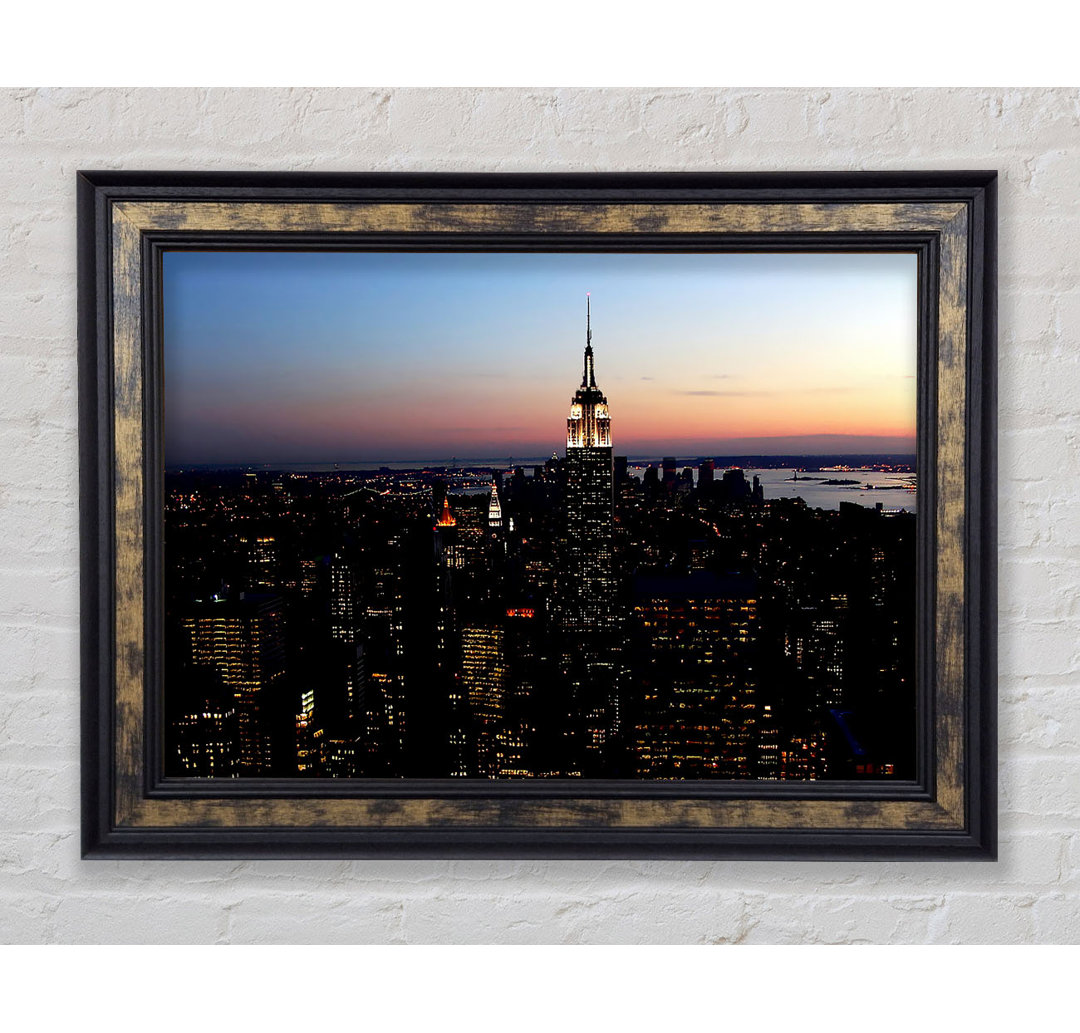 New York City Morning Glow - Einzelne Bilderrahmen Kunstdrucke