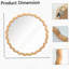 Miroir mural rond 27,5 po