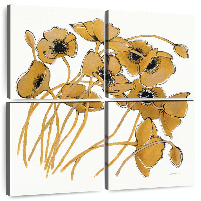 Coquelicots Harnek Gold Black Line II