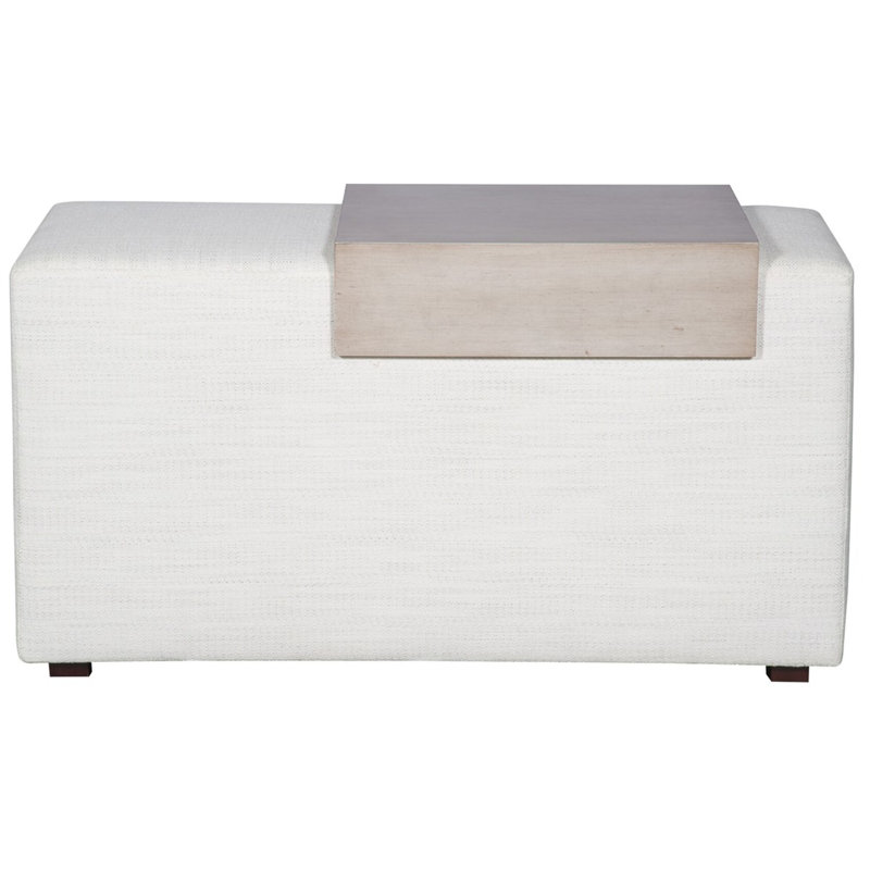 Plateau pour table rembourrée, Gris colombe