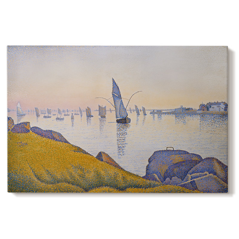 Morning Calm, Concarneau (Opus 219)-Paul Signac-Gallery Wrapped Canvas-1891, 40x60
