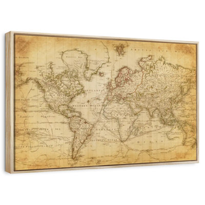 Old Century World Map