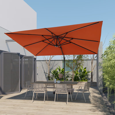 Parasol rectangulaire en porte-à-faux 11,5 pi x 9 pi