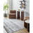 Rectangle Acanthe Machine Woven Polyester/Polypropylene Area Rug in Brown/Gray-2073355573