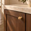 Geometric Solid Brass Cabinet Knob