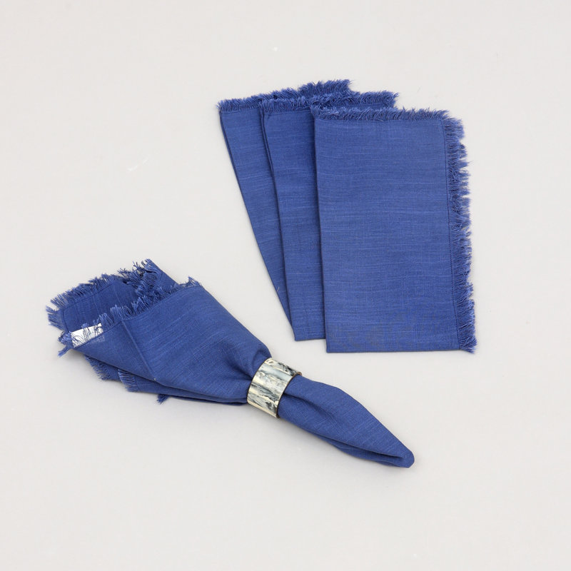 Ensemble de serviettes de table en coton de qualité supérieure 4-20x20, Marine
