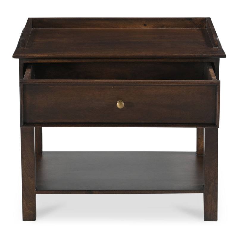 Table de chevet Vianna - brun foncé