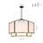 6-Light Classic Tiered Fabric Drum Chandelier