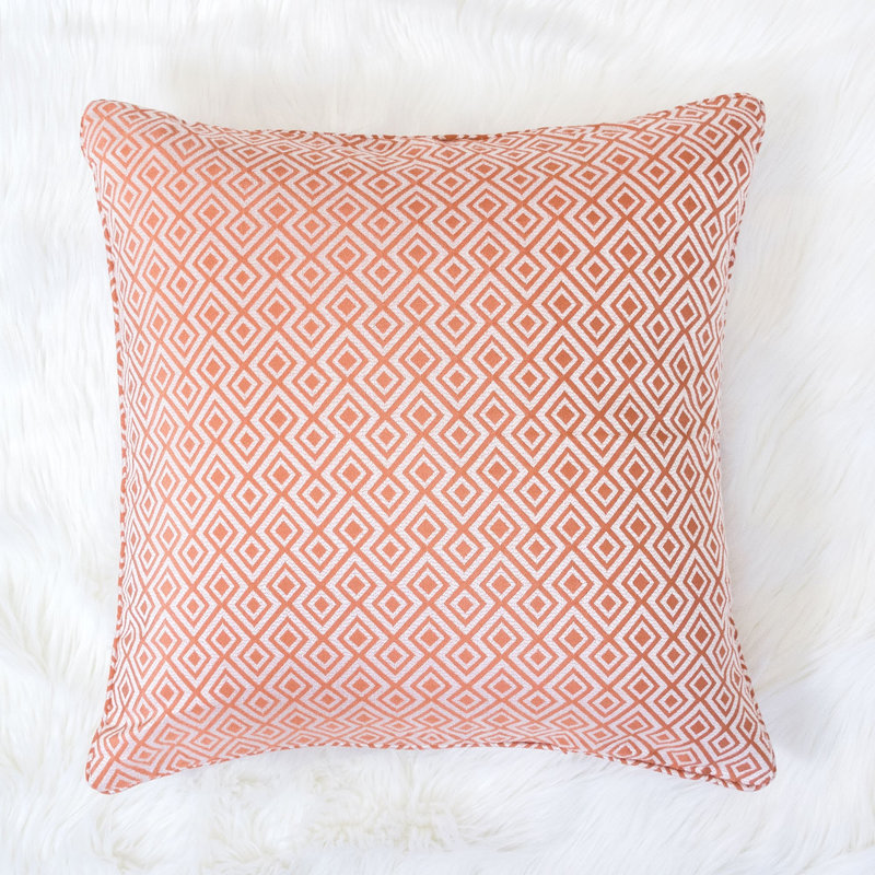 Kaence Square Pillow Cover & Insert, Orange