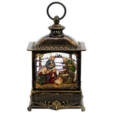 The Holiday Aisle® Christmas Decorations Mini Lantern Christmas Lanterns  Decorative Christmas Tree Home Decoration Lamp Simulated Small Lantern  Flame Christmas Decorations Indoor Include Battery (4 PCS)