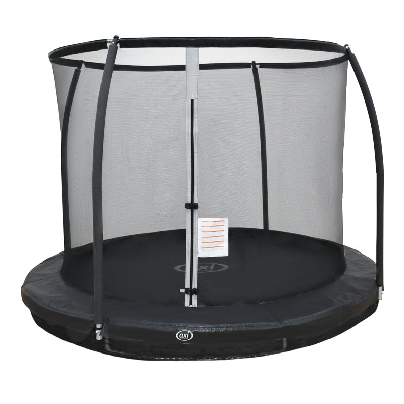 8' Backyard: In-Ground with Safety Enclosure, Black