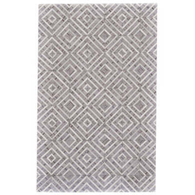 Tapis zone ivoire/ardoise handwoven Pierce