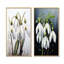 «Morning Hush Snowdrops In Silent White I», ensemble de 2 décorations murales Snowdrops-102577720-102577715