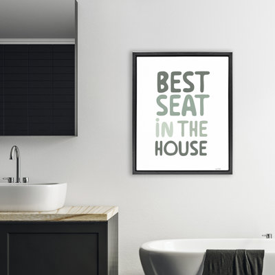 Green Best Seat in House Floating Frame, design by House Fenway