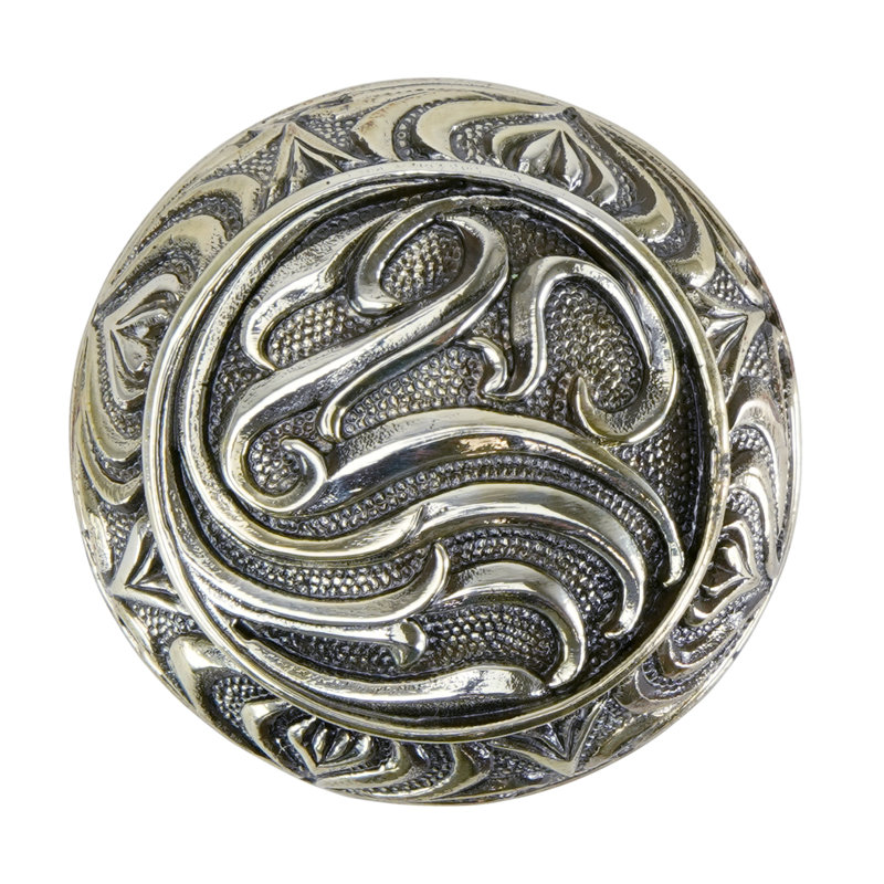 ASSORTED KNOB IN PLATE, 1 19/50", Sliver
