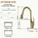 CASAINC 1.8 GPM Pull Down Kitchen Faucet with Deck Plate