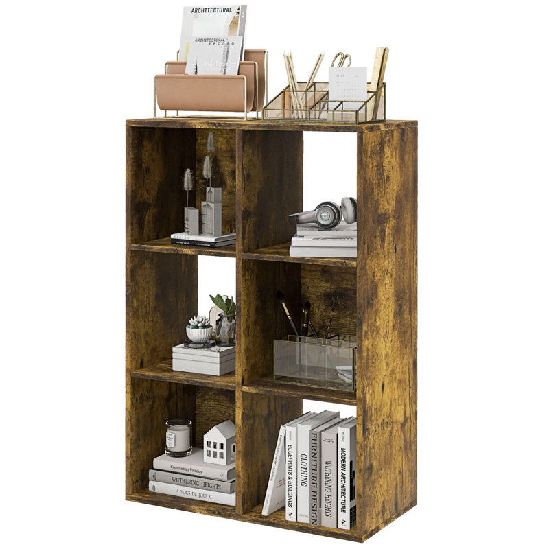 Taton Bookcase, 91.5 cm H x 61.5 cm W x 29.5 cm D x, Brown