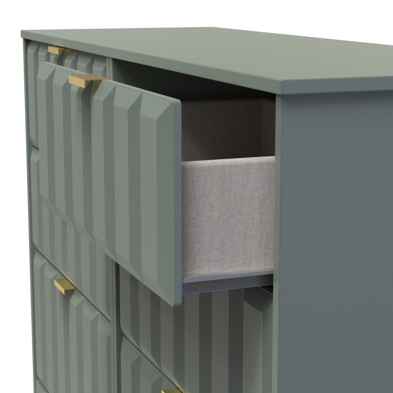 Besian 115cm W 6 - Drawer Chest of Drawers, Reed Green