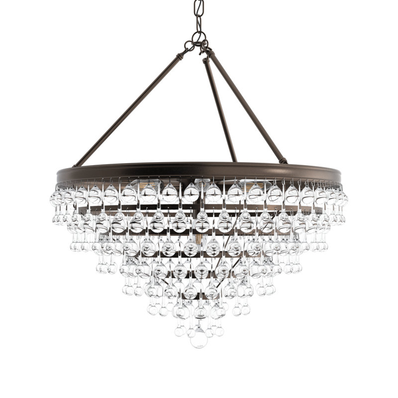 Alena 8 - Light Dimmable Tiered Chandelier