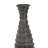 Ceramic Black Decorative Vase with Ripple Texture