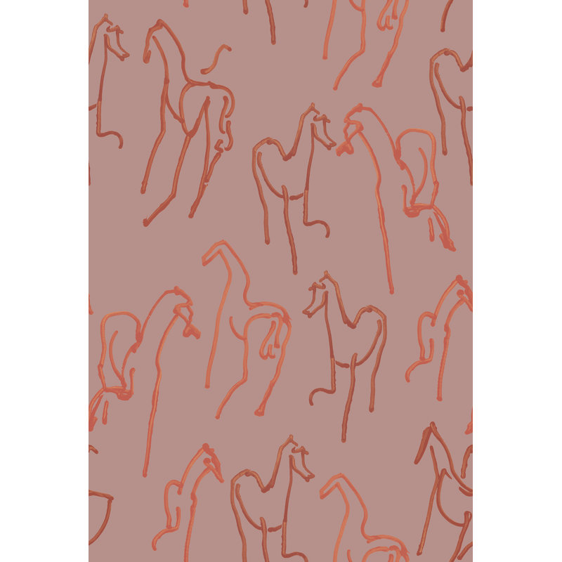 Brush Stroke Horses, Sunset