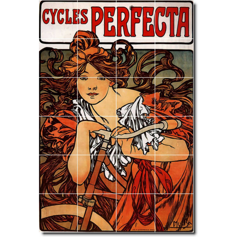Carreau de céramique 48 po x 72 po 12 po x 12 po, Affiche d'art 06606