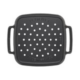 Le Creuset Alpine Outdoor Enameled Cast Iron Grill Basket, 12", Matte Black