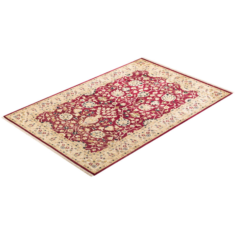 Classic One-of-a-Kind 4' 1" X 6' 1" Hand Knotted Area Rug