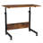 31.5" Rolling Adjustable Height Side Table with Baffle, Lockable Wheels