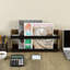 Doublewide Wall Mounted Magazine Rack