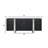 Nero 79" Black Veneer Executive Office Credenza-127309089
