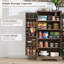 Garde-manger de ferme avec 10 portes, armoire de rangement en bois avec portes de grange magnétiques et tablettes réglables-1545865277