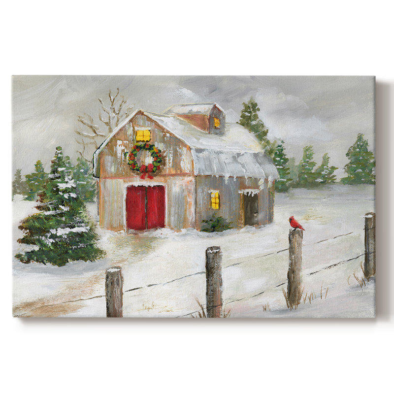 Art de vacances de Noël III - Toile tendue avec châssis - XV, H 8 po x l 12 po