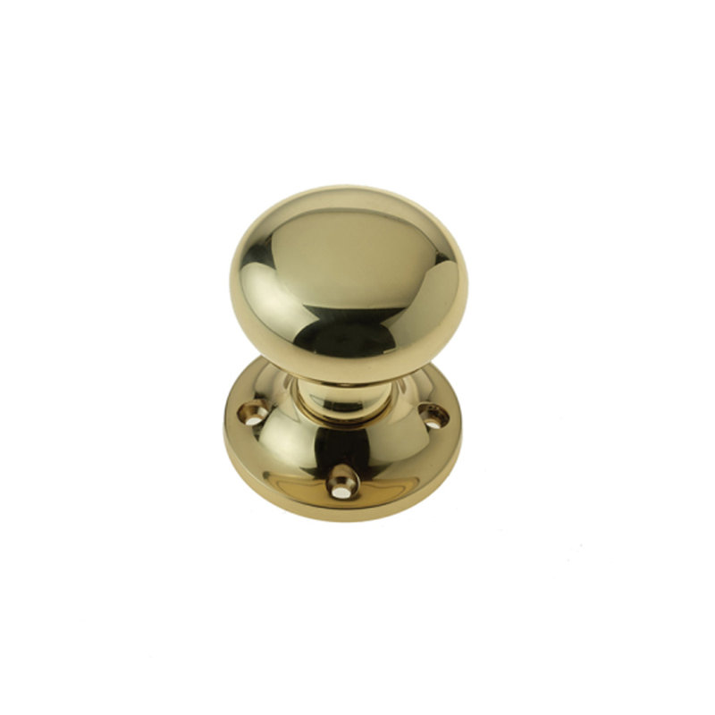 Passage Knobset, Polished Brass