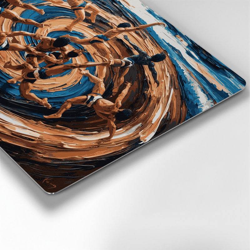 Art mural gris sportif Sports Capoeira, H 20 po x l 24 po x P 0,05 po