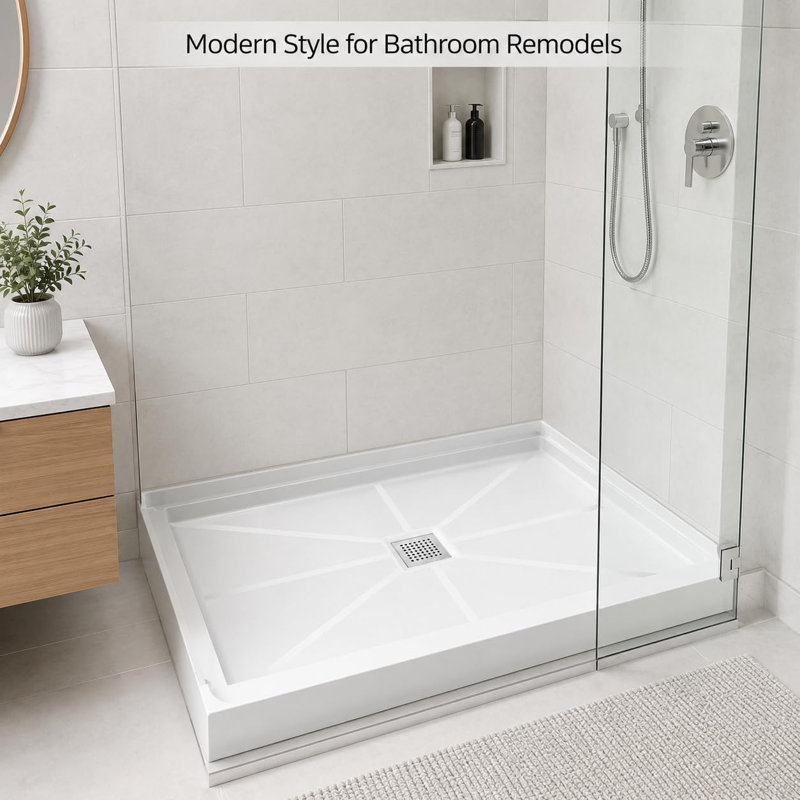 Ensemble de plancher de salle de bain préfabriqué 60 po x 36 po