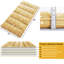 Canapé-lit de futon japonais épais - Matelas Tatami simple - Coton microfibre pliable et respirant - Lit d'invité portable pour dortoir, camping, enfants - Vague d'arc à cinq lignes jaune citron, 39 x 80 pi-1948947563