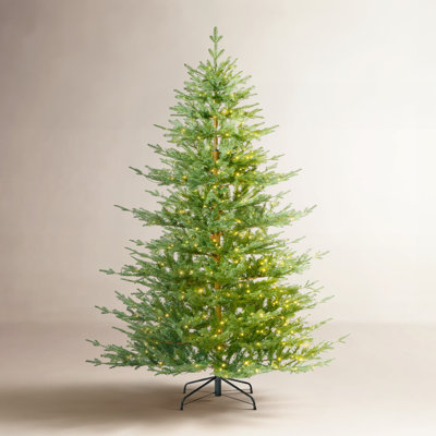 Cashmere Flocked Pre-Lit Fir Christmas Tree