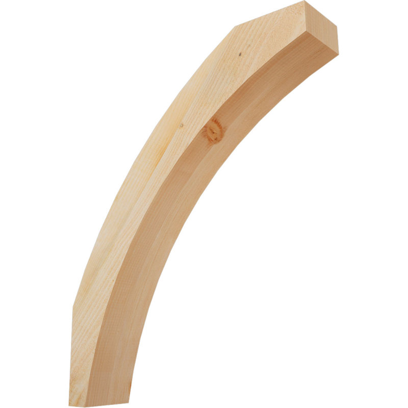 Genouillère Thorton, Sapin Douglas de 6 po (sciage brut), 28 po X H 34 po H