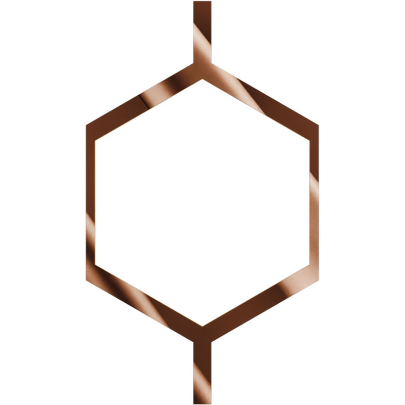 81 l 7 7/8 po x H 47 1/4 po x T 1/8 po Panneaux de plafond décoratifs en acrylique Westmore, miroir bronze, Miroir de bronze