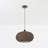 1-Light Dimmable Oval Kitchen Island Pendant Light Handmade Walnut Rattan Double-layer shade-136168444-136168446