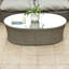 Spinner Outdoor Oval Coffee Table