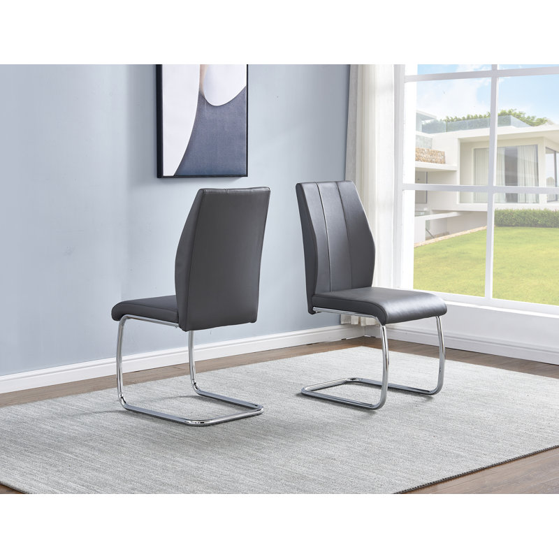 Chaise d'appoint Ajan, Gris