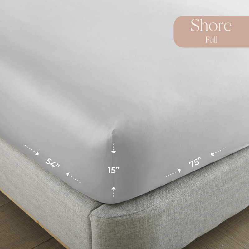 Drap-housse Whisper Organic, Drap-housse de taille double, Rive