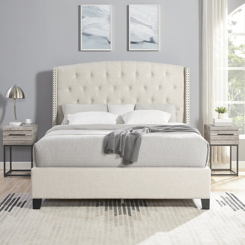 3-Piece Upholstered Set, Beige