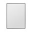 Coiffeuse 30 po avec miroir, armoire à miroir murale avec cadre en aluminium noir et armoire