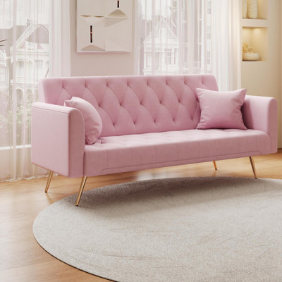 Soft and cosy tufted upholstered Futon Sofa